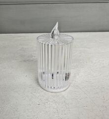 SİLİNDİR MODEL PİLLİ LED MUM 11 CM