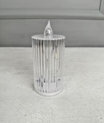 SİLİNDİR MODEL PİLLİ LED MUM 13 CM