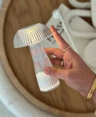 MANTAR MODEL PİLLİ LED LAMBA 15 CM