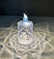 PRİZMA PİLLİ LED MUM 9 CM