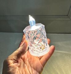 PRİZMA PİLLİ LED MUM 9 CM