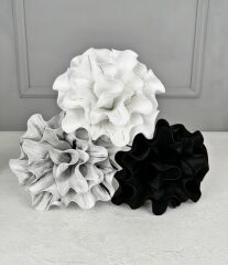BEYAZ SİYAHLI YAPAY EVA LATEKS ÇİÇEK