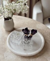 2'Lİ FİYONK MODEL KAPAKLI CAM KUTU ŞEKERLİK KARE