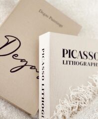 KUMAŞ KAPLI DEKORATİF KİTAP KUTUSU KREM