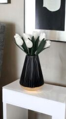 8'Lİ YAPAY LATEKS LALE BUKETİ BEYAZ