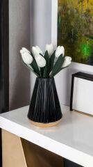 8'Lİ YAPAY LATEKS LALE BUKETİ BEYAZ