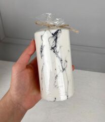 3'LÜ MERMER DESEN KOKULU MUM SETİ BEYAZ