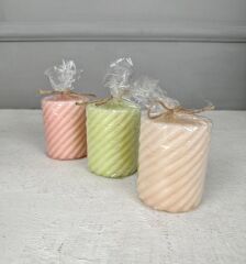 3'LÜ BURGU MODEL KOKULU MUM SETİ RENKLİ