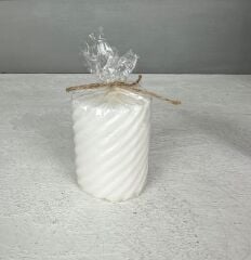 3'LÜ BURGU MODEL KOKULU MUM SETİ BEYAZ