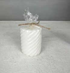 3'LÜ BURGU MODEL KOKULU MUM SETİ BEYAZ