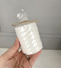 3'LÜ BURGU MODEL KOKULU MUM SETİ BEYAZ